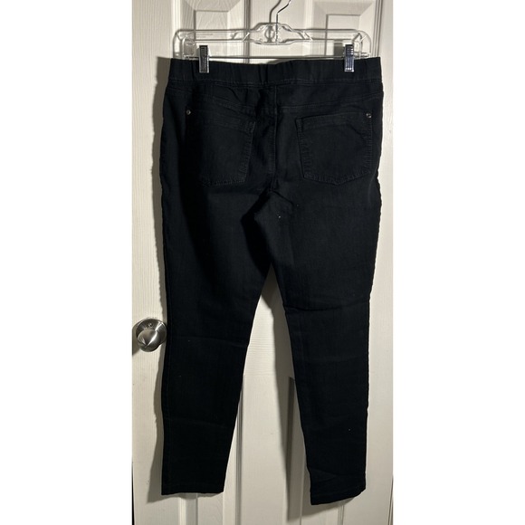 Women's Faded Glory Size 10 Black Jeggings Stretch‎ Elastic Waist - Picture 5 of 6